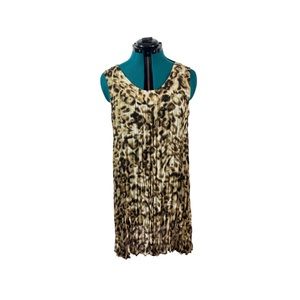 Leopard mini shift dress (M)